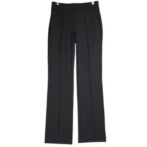 J.McLaughlin Rylie Pant Black Solid Pintuck Ponte Knit Trousers XXS New